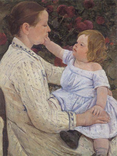 Mary Cassatt The Child's Caress oil painting picture